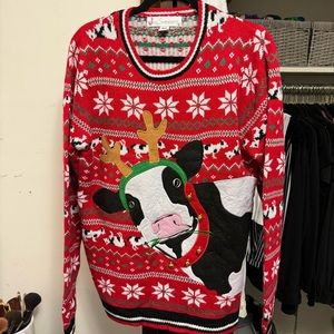 Cow Christmas Sweater (Moo’s & Jingles)